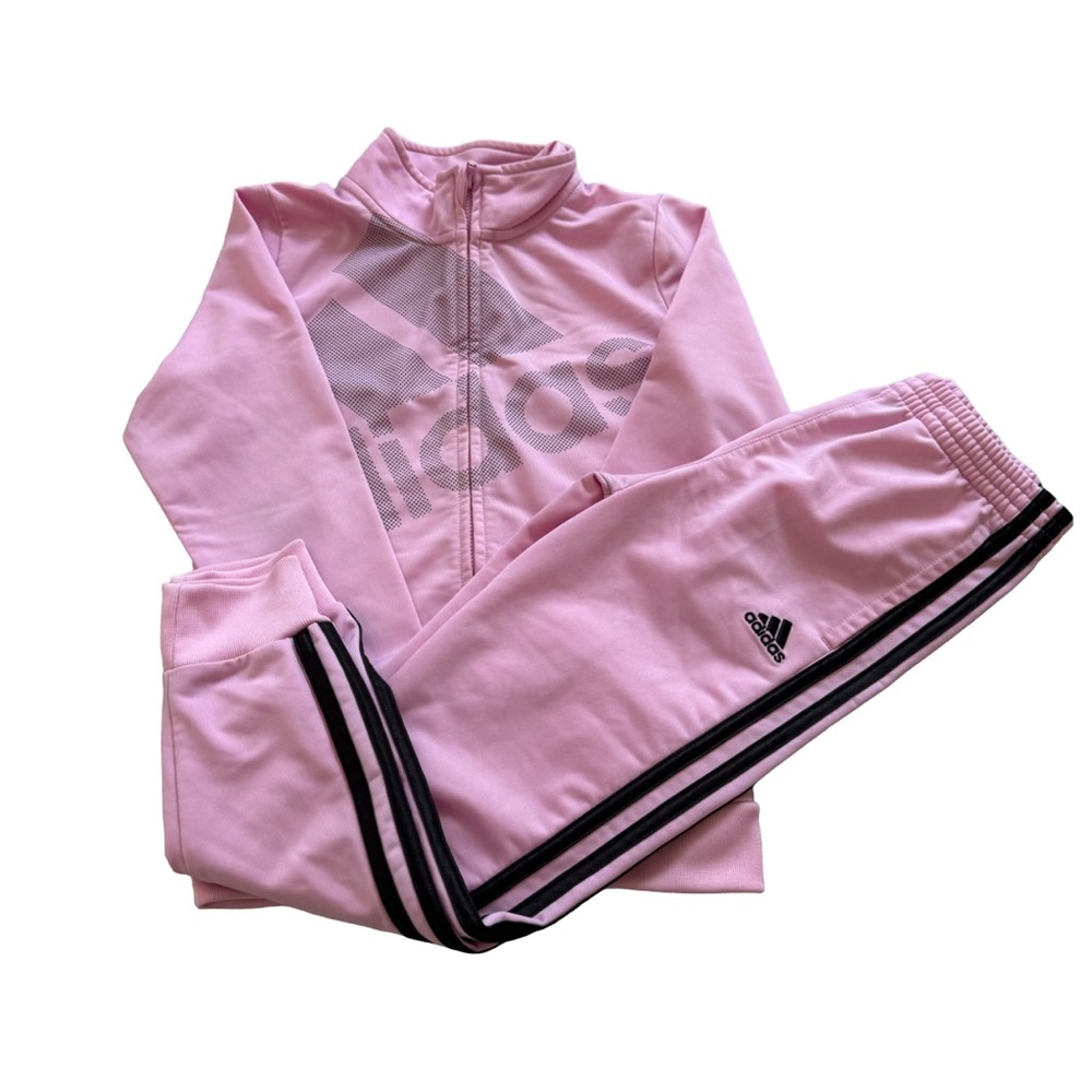 Adidas Girls Zip Jacket and Pants Set